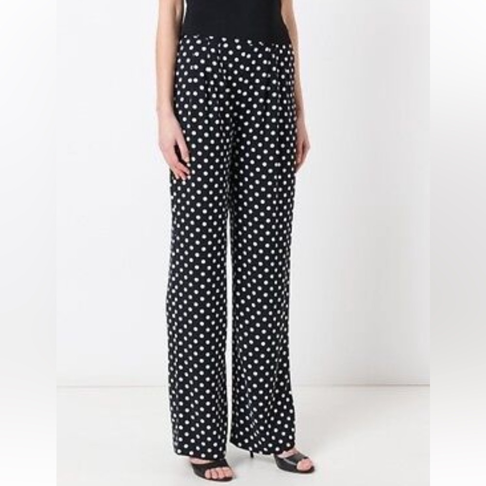 Michael Kors Wide Leg Polka Dot Pants